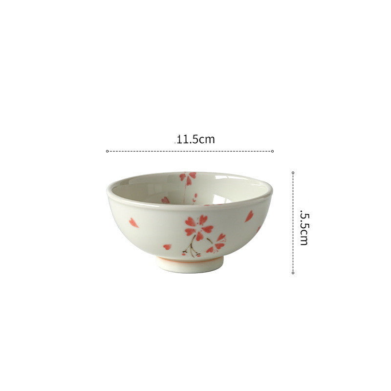 Flower Curtain Ceramic Plate Household Tableware