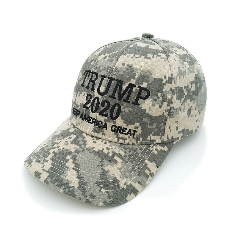 trump camouflage baseball hat embroidered cotton