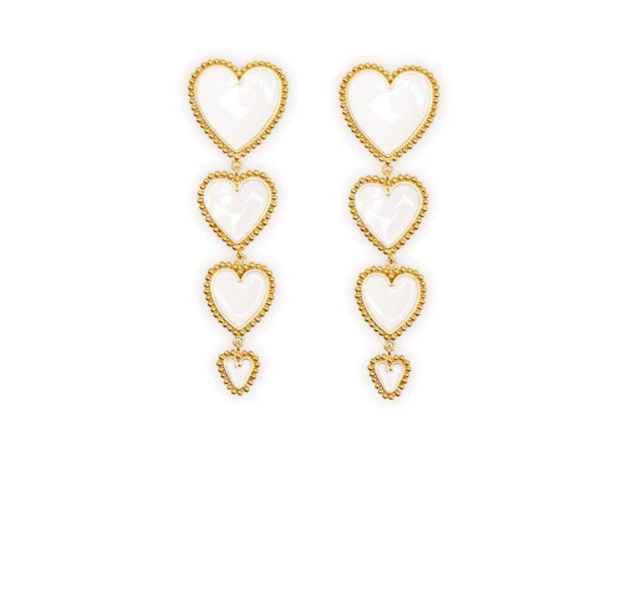 Love earrings punk wind earrings