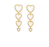 Love earrings punk wind earrings