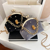 Gold velvet sweet lady shell bag