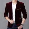 Men's Casual Suit Slim Corduroy Suit