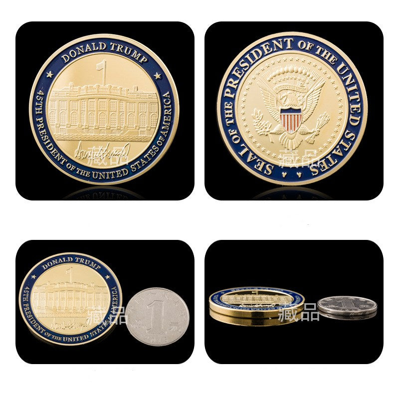 Collectible Coin Craft Trump Gold Coin Coin Commemorative Coin Badge