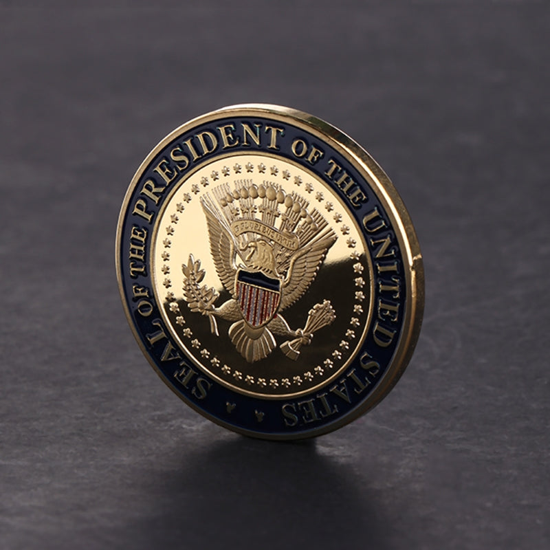 Trump Trump Takes Office Gilded Commemorative Coin