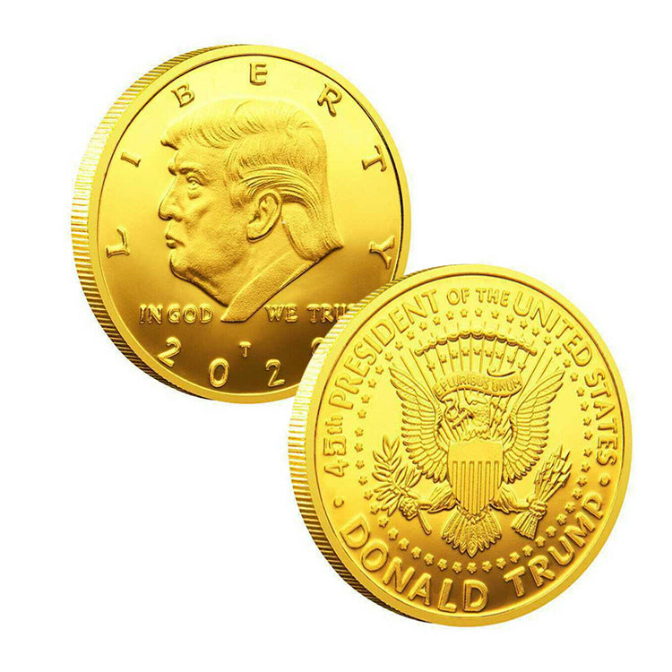 Silver-plated Gold-plated Two-color Trump