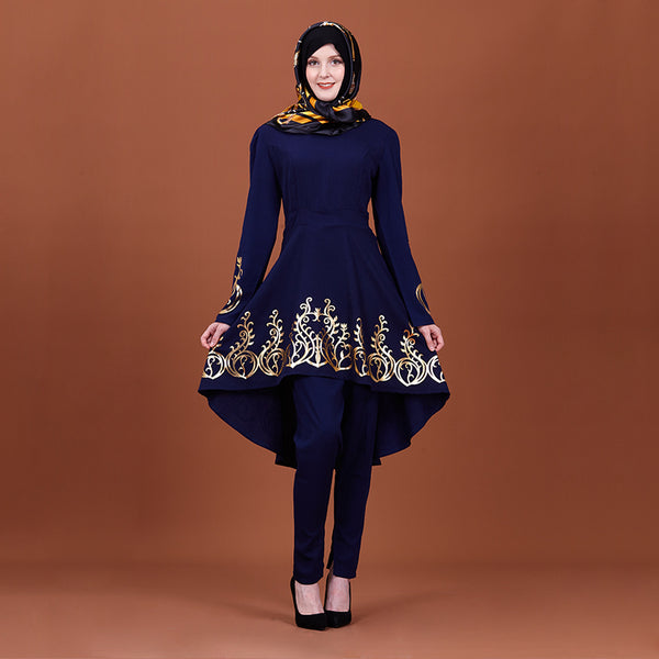 Foreign Middle Eastern Muslim Women's Wear Pure Color Dress –  Raw-RoyaltyAmbitiousWiseVantiques©️