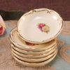 Water-painted Gold-rimmed Tableware Set Plates And Bowls In Bulk