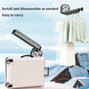 Suction Cup Folding Clothes Hanger Indoor Home Balcony Aluminum Retractable Drying Rack No Punching Folding Clothes Hanger