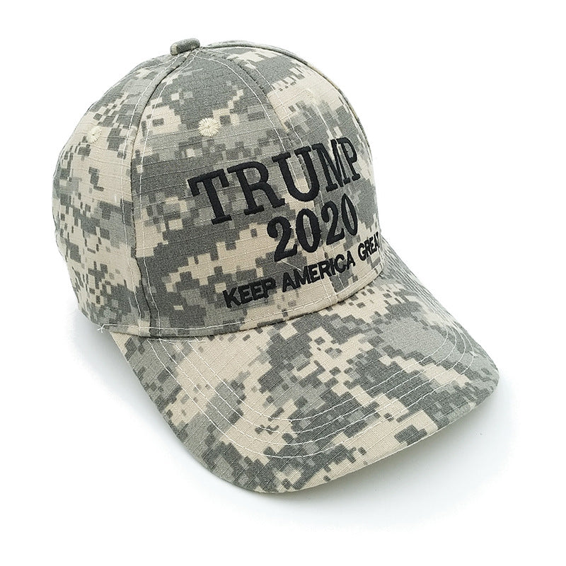 trump camouflage baseball hat embroidered cotton