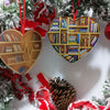 Holiday Decoration Christmas Tree Ornaments Acrylic Pendant Heart-shaped Bookshelf