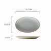 Household Cooking Steamed Fish Ceramic Dish