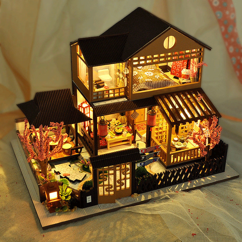 Cottage Court House Ancient Style House Model Toy Puzzle