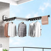 Suction Cup Folding Clothes Hanger Indoor Home Balcony Aluminum Retractable Drying Rack No Punching Folding Clothes Hanger