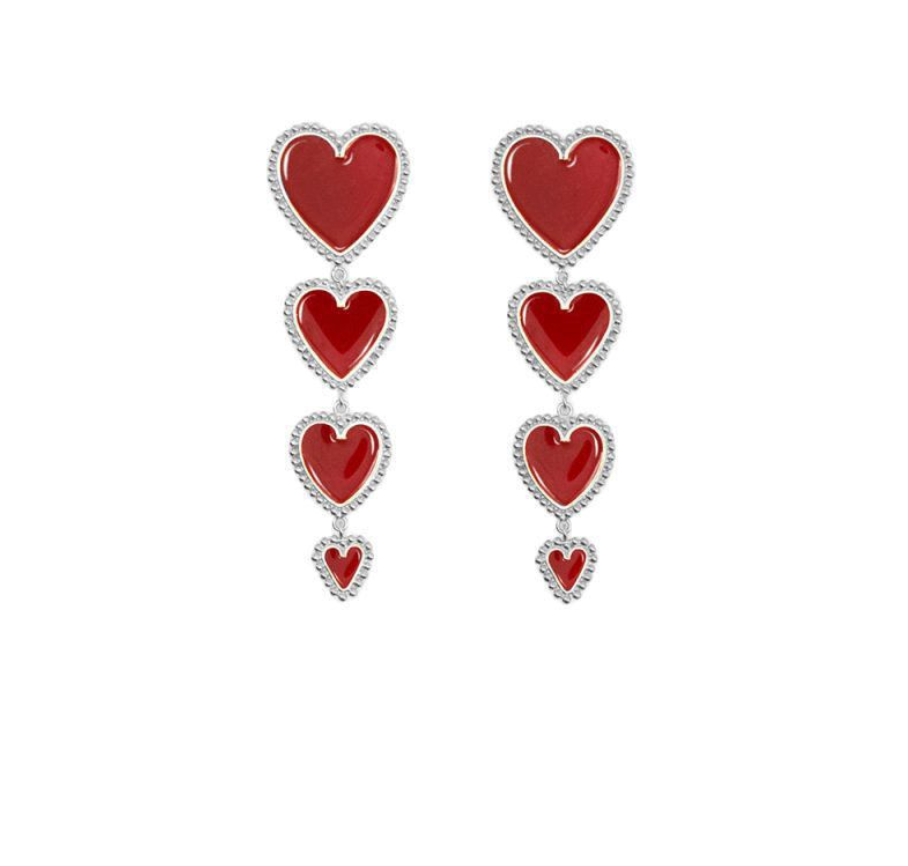 Love earrings punk wind earrings