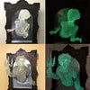 Ghost Ghost Resin Luminous Ornament Mirror In The Cross-border Mirror