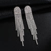 European And American Exaggerated Tassel Earrings Women's Diamond Earrings Long Earrings Earrings