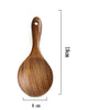 Teak Long Handle Cooking Spatula Household Solid Wood Spoon