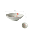 Flower Curtain Ceramic Plate Household Tableware