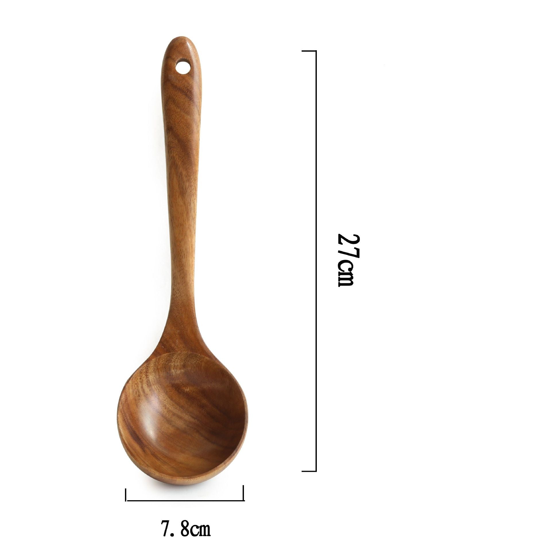 Teak Long Handle Cooking Spatula Household Solid Wood Spoon