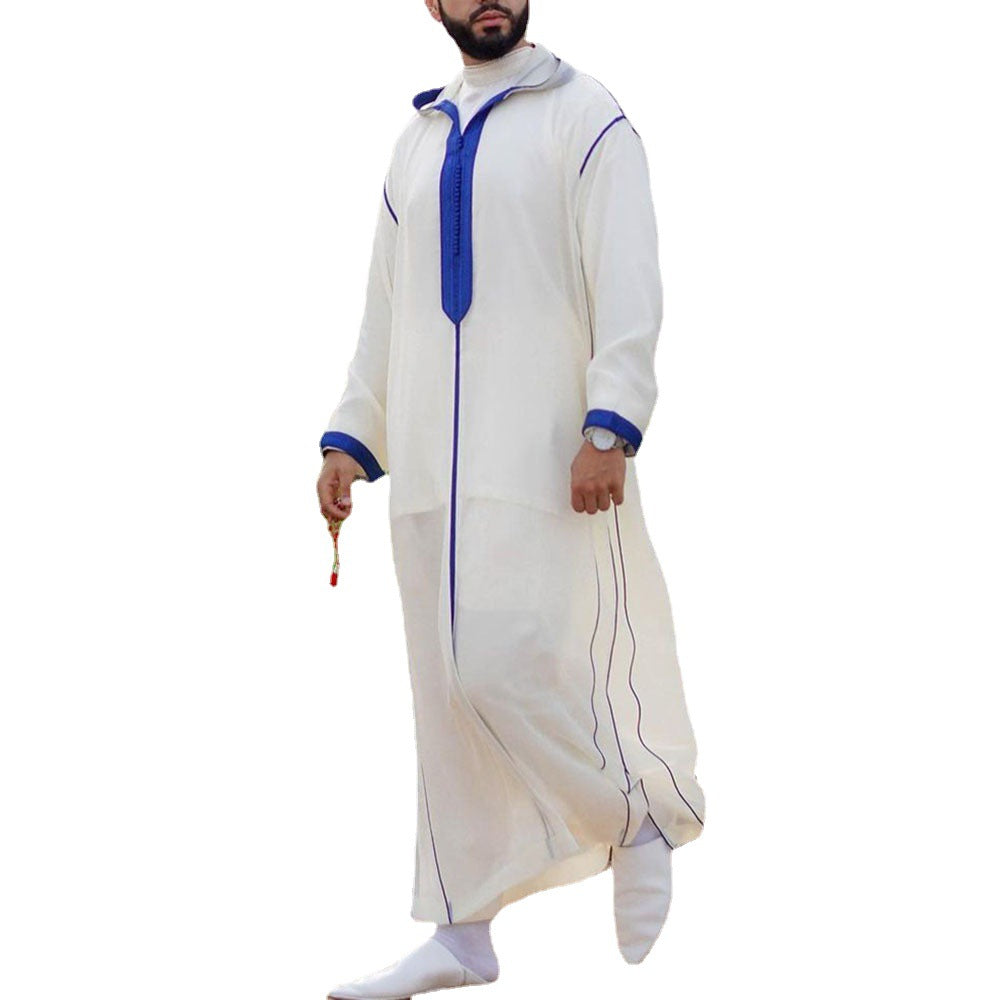 Slim-fit White Muslim Robe Shirt