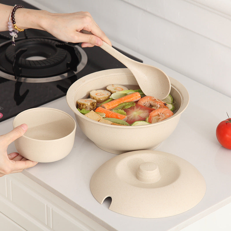 Large soup bowl with lid