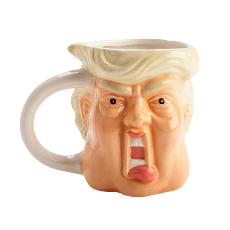 Funny Office Sand Sculpture Trump Mug