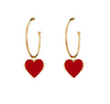 Love earrings punk wind earrings