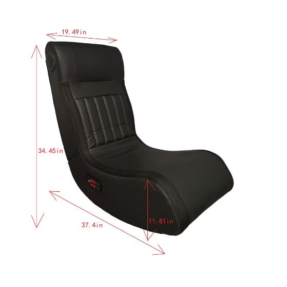 Foldable Gaming Chair With Onboard Speakers, LED Strips, Bluetooth Music Speakers