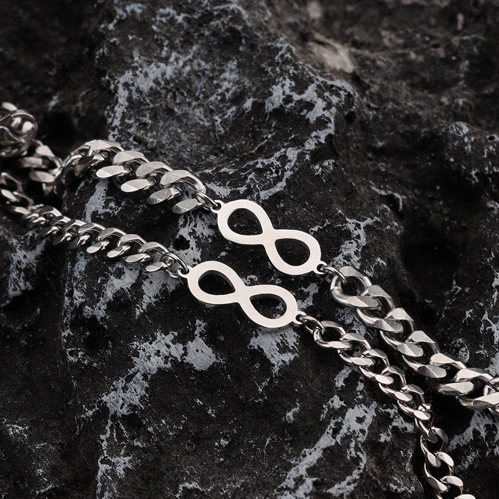 Titanium Cuban Chain Bracelet For Men And Women