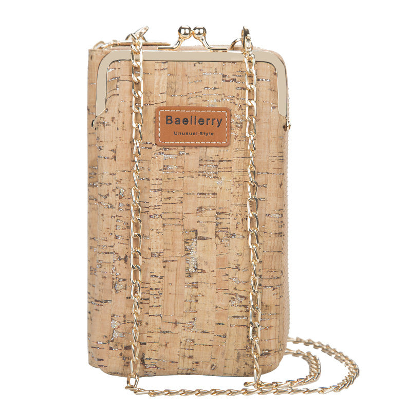 Baellerry cork long wallet for women