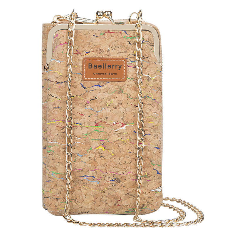 Baellerry cork long wallet for women