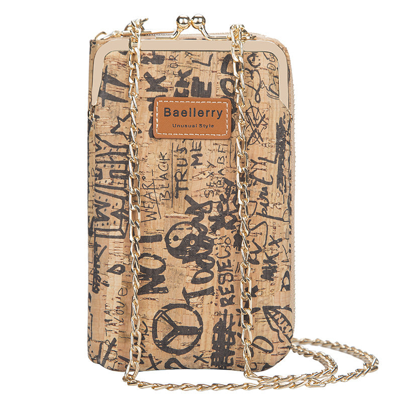 Baellerry cork long wallet for women