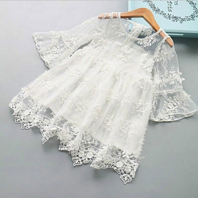 Children's Dress Embroidered Mesh Tulle Tutu Dress Skirt