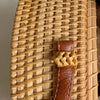 Rattan Woven Bag Semicircle Shoulder Bag Rattan Woven Bag Messenger Bag