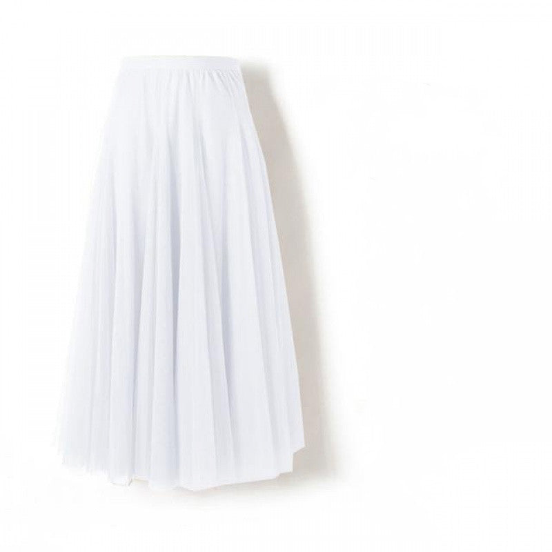 Half-length Skirt Women Fall Winter Over the Knee Long Skirt With Sweater High Waist A-line