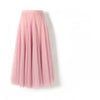 Half-length Skirt Women Fall Winter Over the Knee Long Skirt With Sweater High Waist A-line