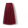 Half-length Skirt Women Fall Winter Over the Knee Long Skirt With Sweater High Waist A-line