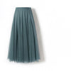 Half-length Skirt Women Fall Winter Over the Knee Long Skirt With Sweater High Waist A-line