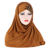 Glitter Scarf For Women, Muslim Headband, Turban, Glitter, Solid Color, Jersey, Hijabs,