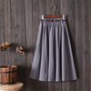 Small Literary A-Line Skirt Women Half-Length Skirt