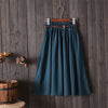 Small Literary A-Line Skirt Women Half-Length Skirt