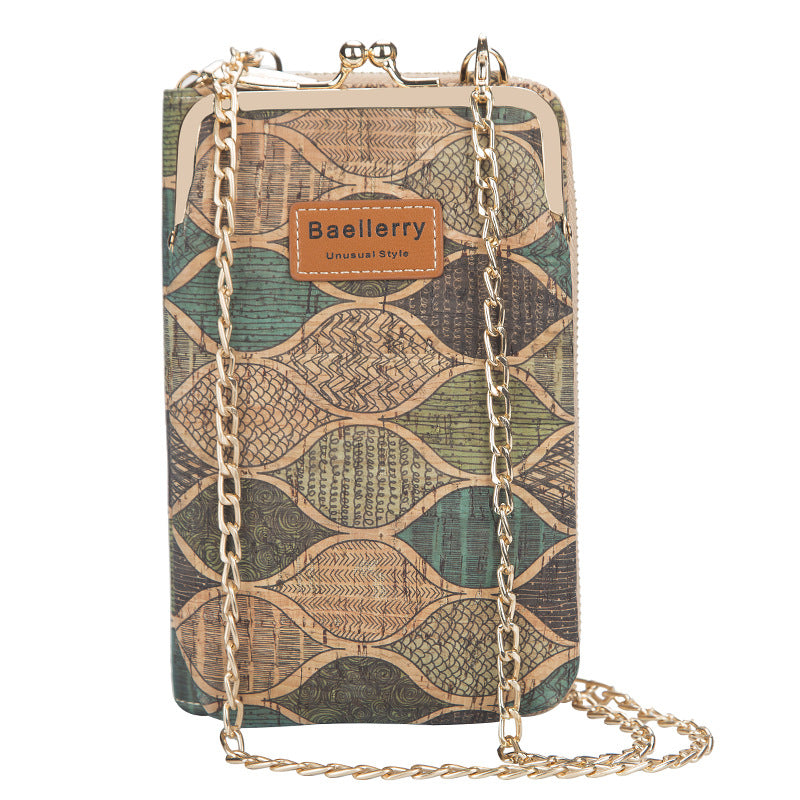 Baellerry cork long wallet for women