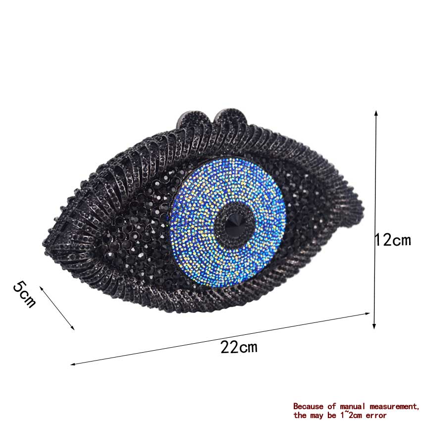 Women's bag eye diamond evening bag