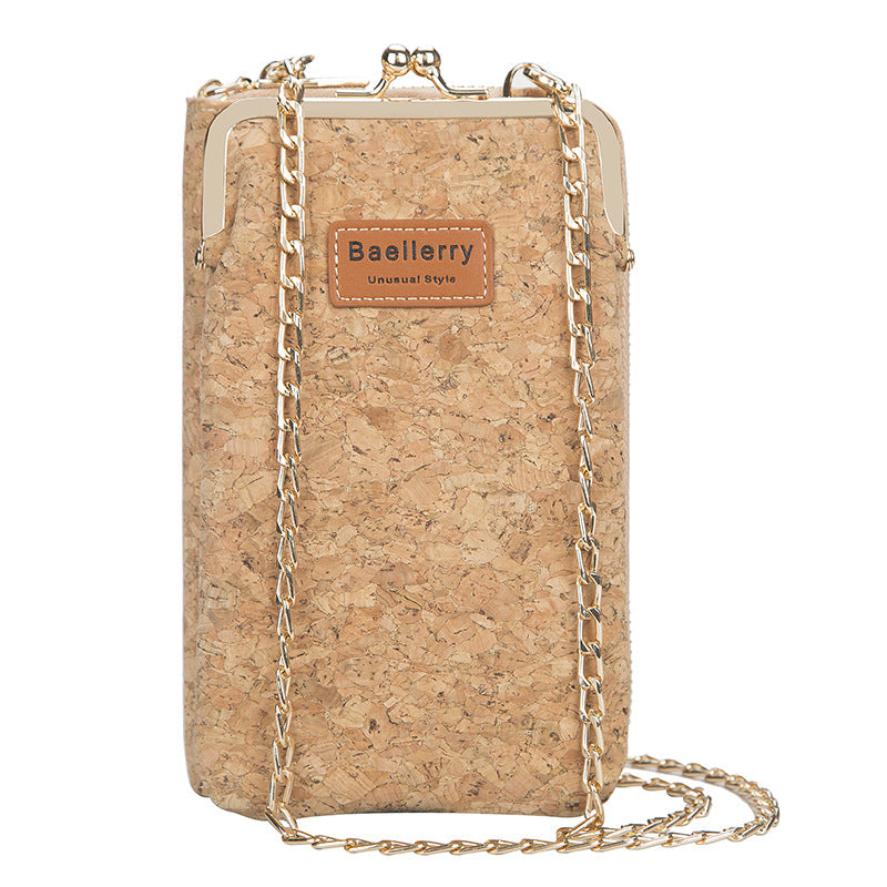 Baellerry cork long wallet for women