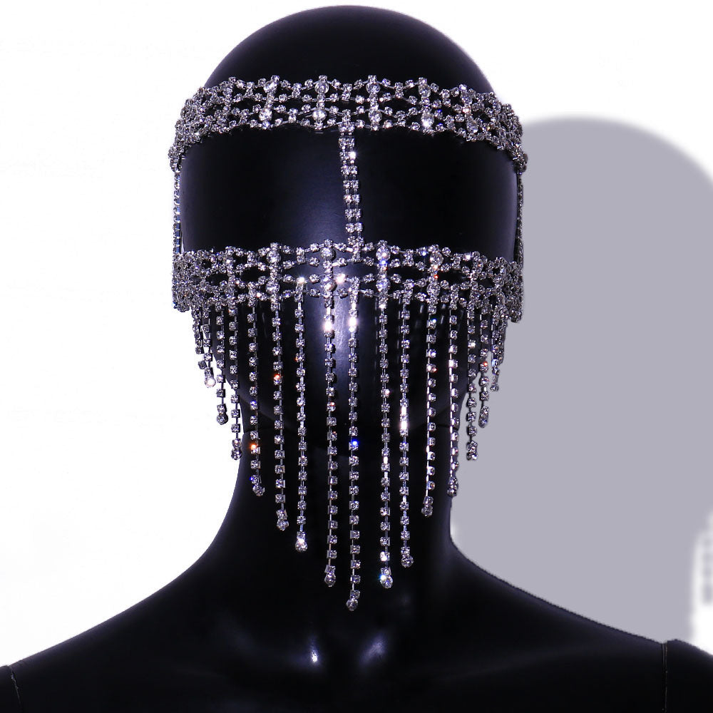 Chain Rhinestone Mask