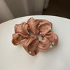 Pearl Texture Wavy Simple Ruffled Silk Scrunchies