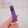 Rhinestone Touch Screen USB Rechargeable Windproof Smoke Lighter