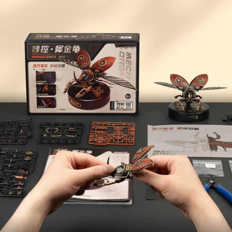 Intelligent Control Rhinoceros Beetle Model Jigsaw Puzzle