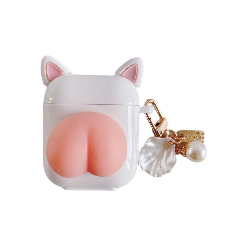 Compatible with Apple, Kawaii Press Butt Stress Relieve Airpods Case