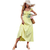 Women's Fashion Halter Dress Yellow